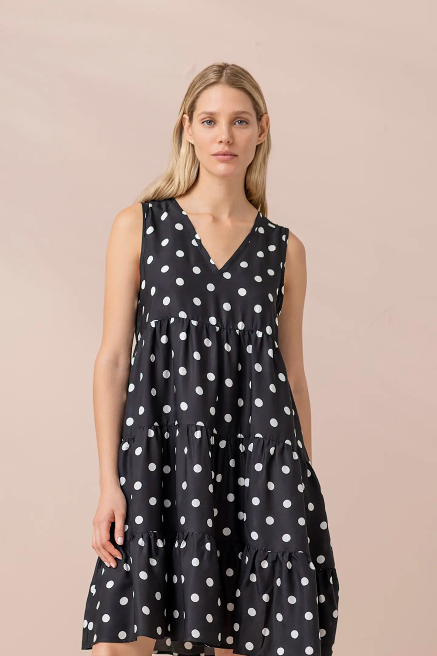 Abito corto donna spalla larga viscosa