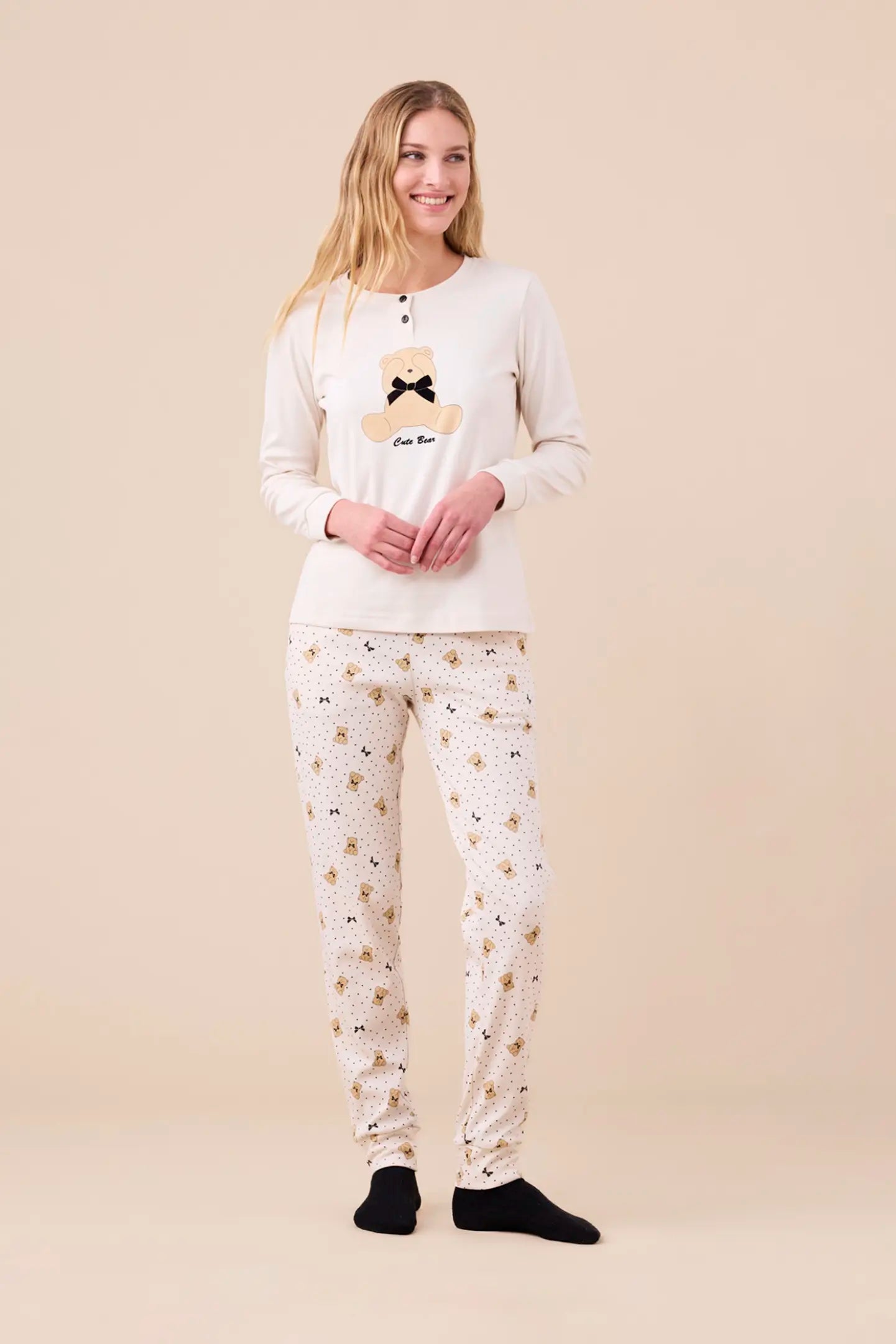 Pigiama donna caldo cotone articolo – Intimo In