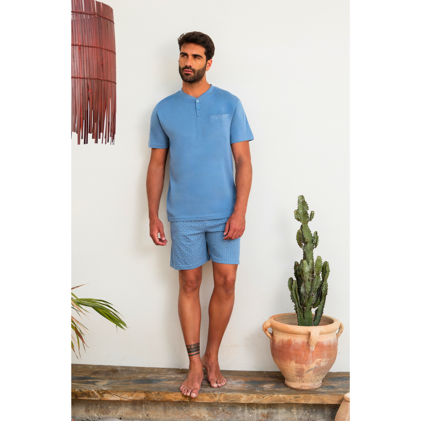 Pigiama uomo mezza manica e pantaloncino