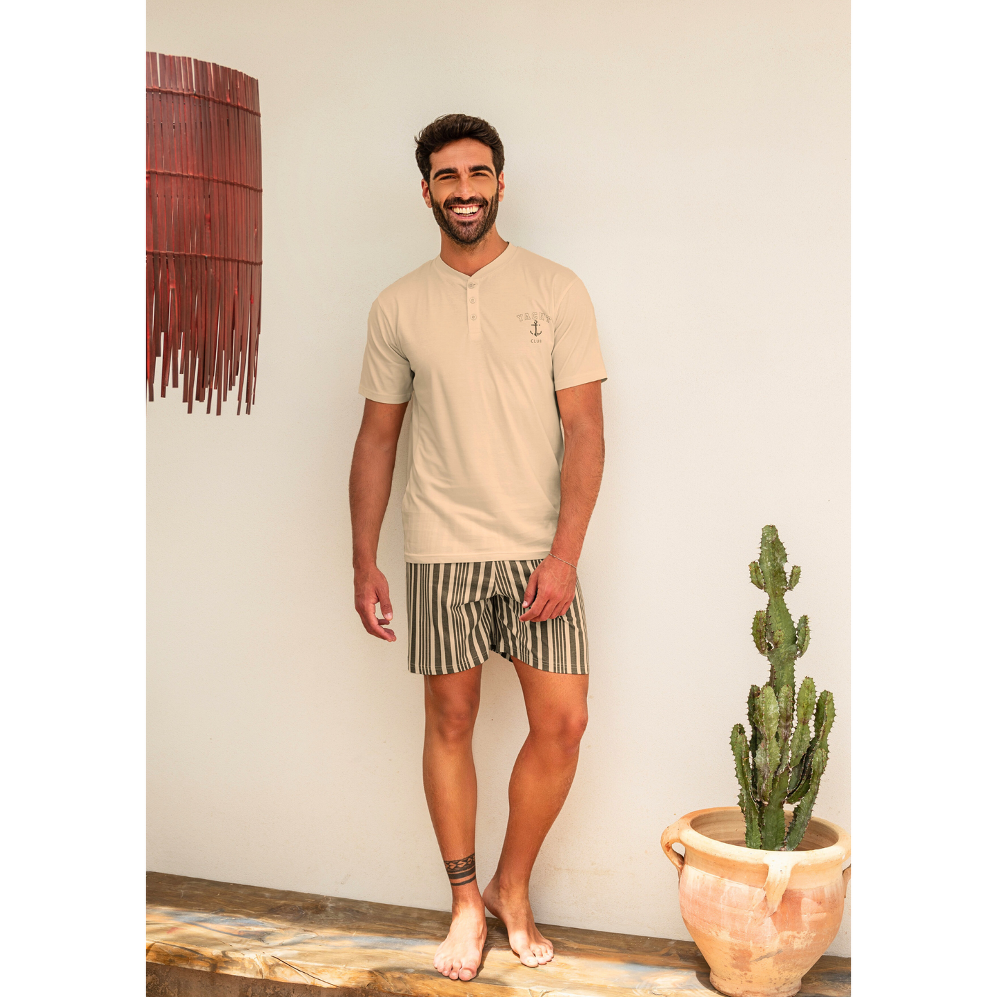 PIgiama uomo mezza manica e pantalone corto