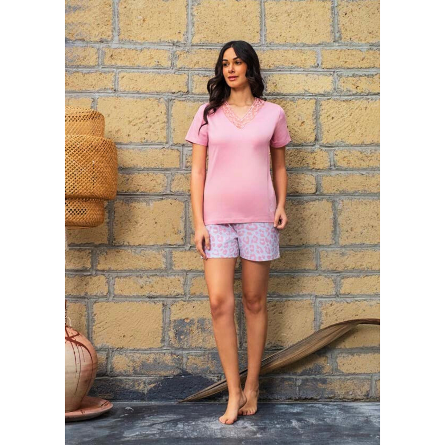Pigiama da donna mezza manica e pantaloncino