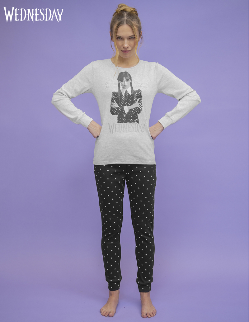 Pigiama da donna in caldo cotone Wednesday - Mercoledì Addams