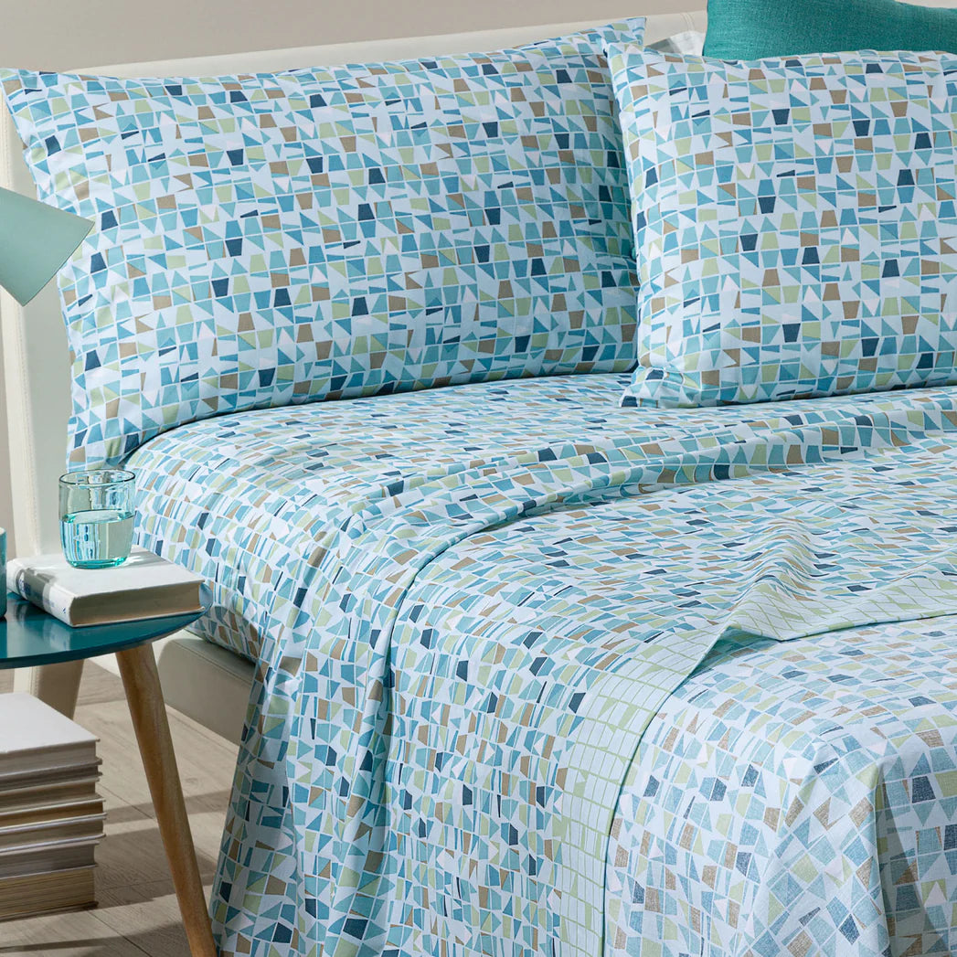 Completo Lenzuola In Cotone Orleans Matrimoniale Caleffi