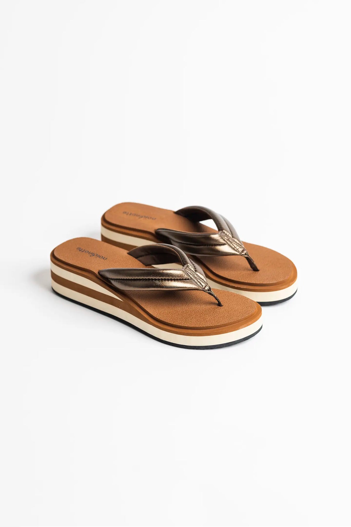 Infradito donna gomma articolo lux - Brown