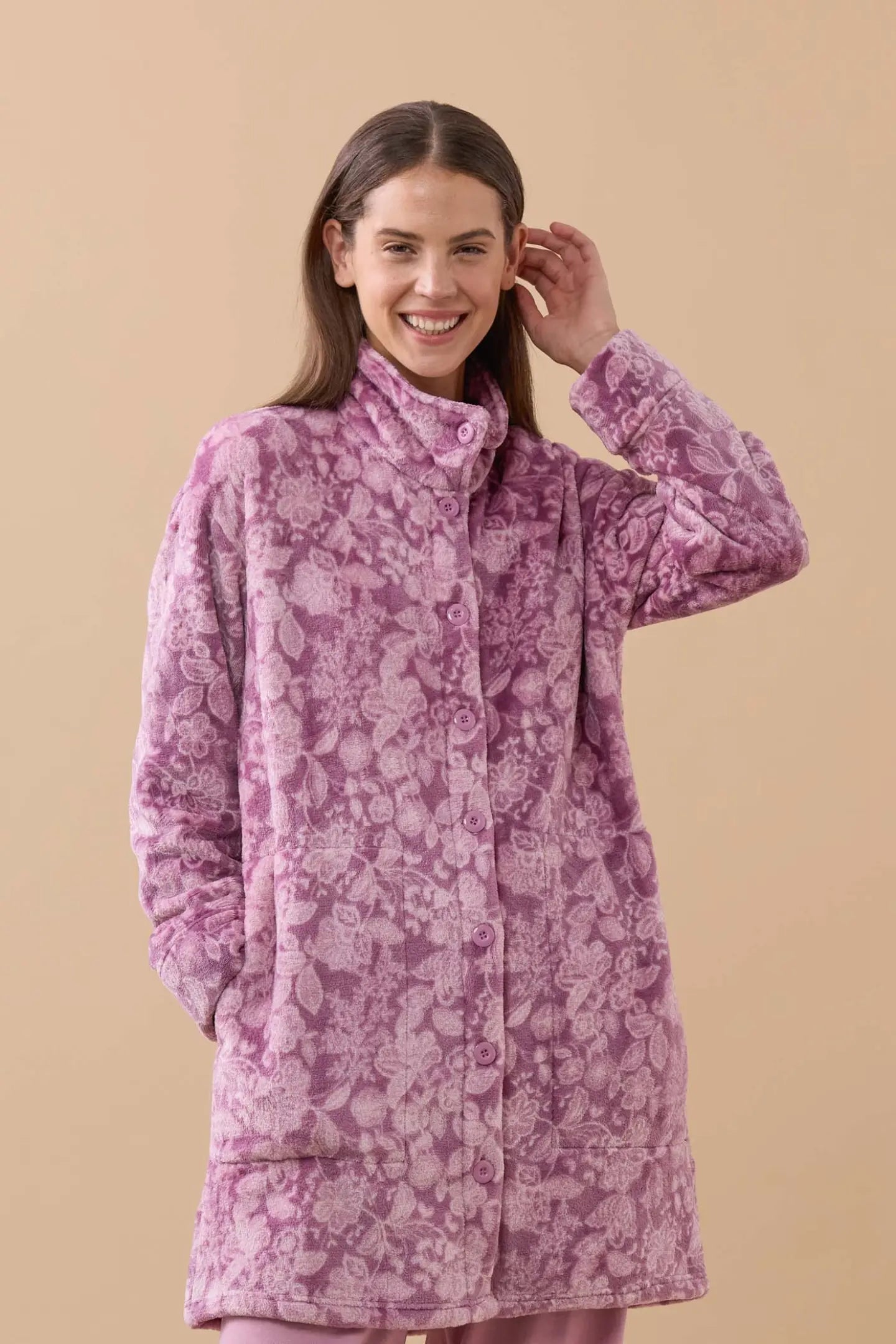 Vestaglia donna invernale in coral articolo flory