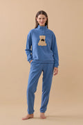 Pigiama donna micropile articolo orso.