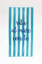 Telo mare in spugna velour rasato 90 x 170 cm colorful.