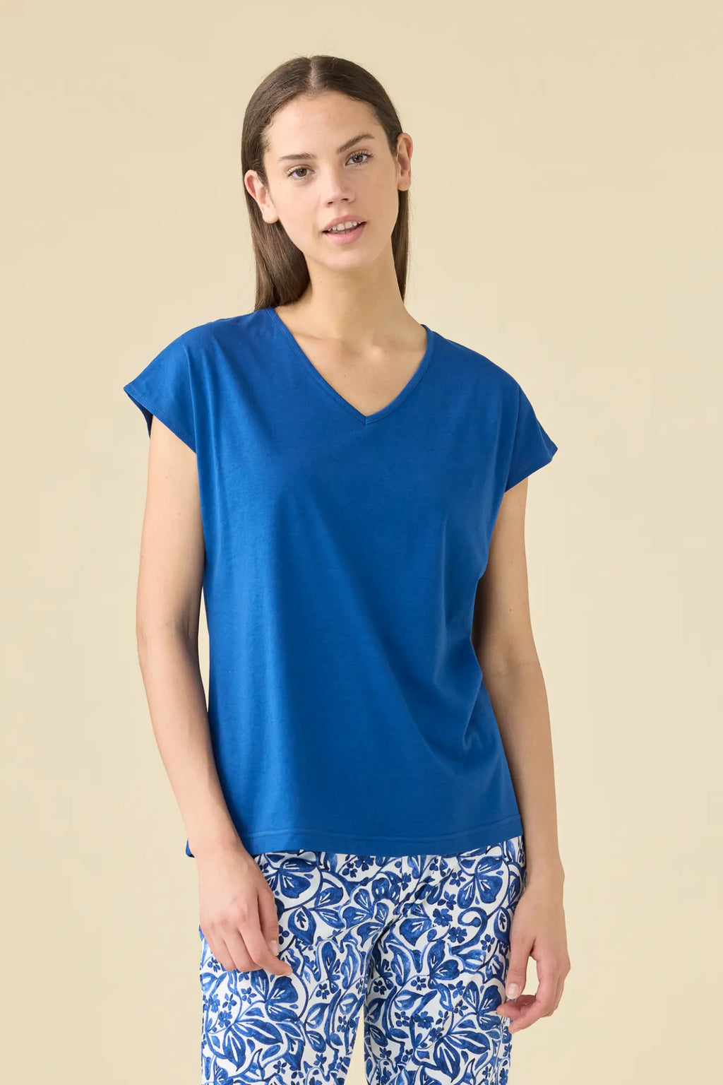 Pigiama donna estivo in cotone articolo azule