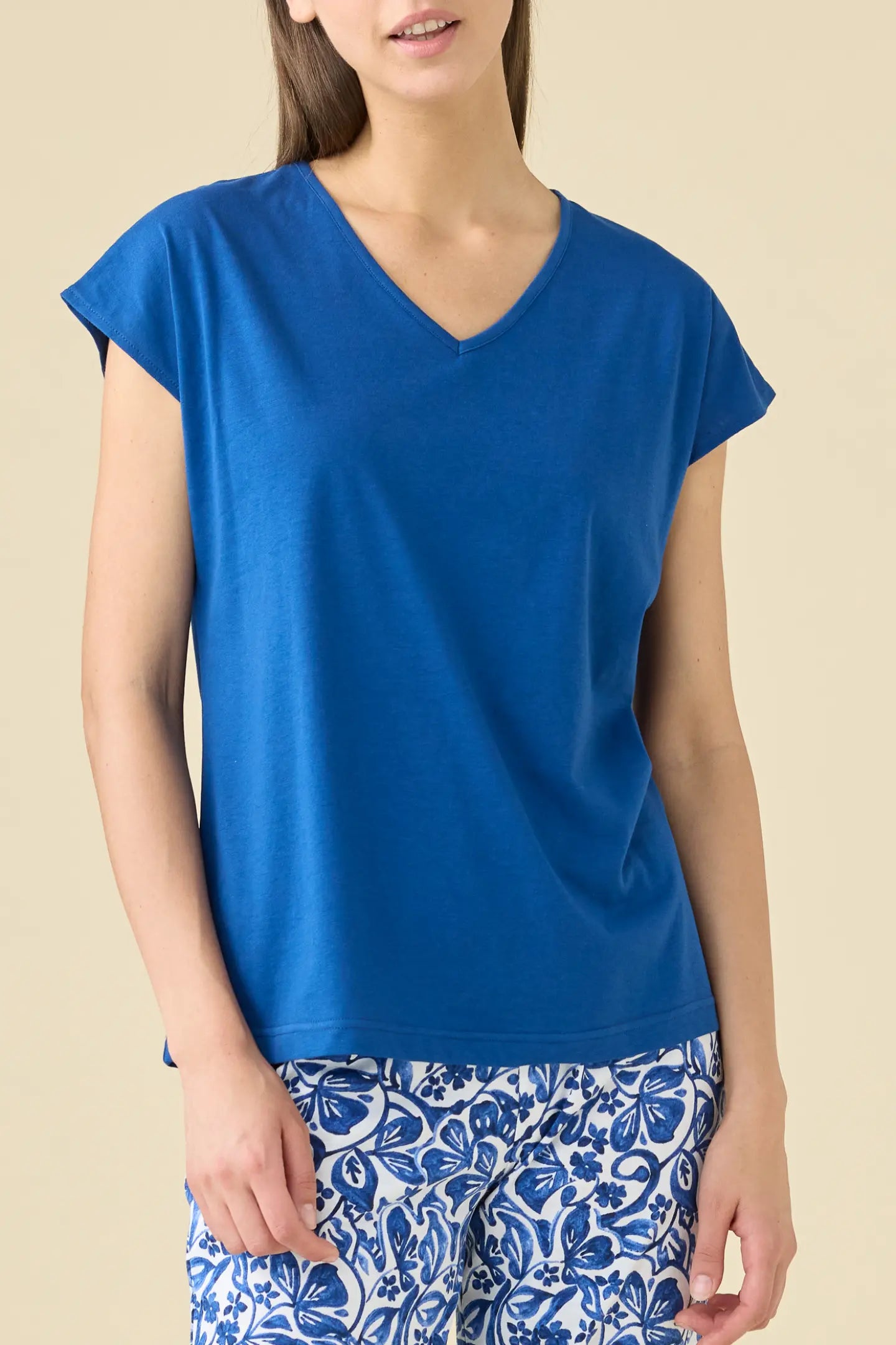 Pigiama donna estivo in cotone articolo azule