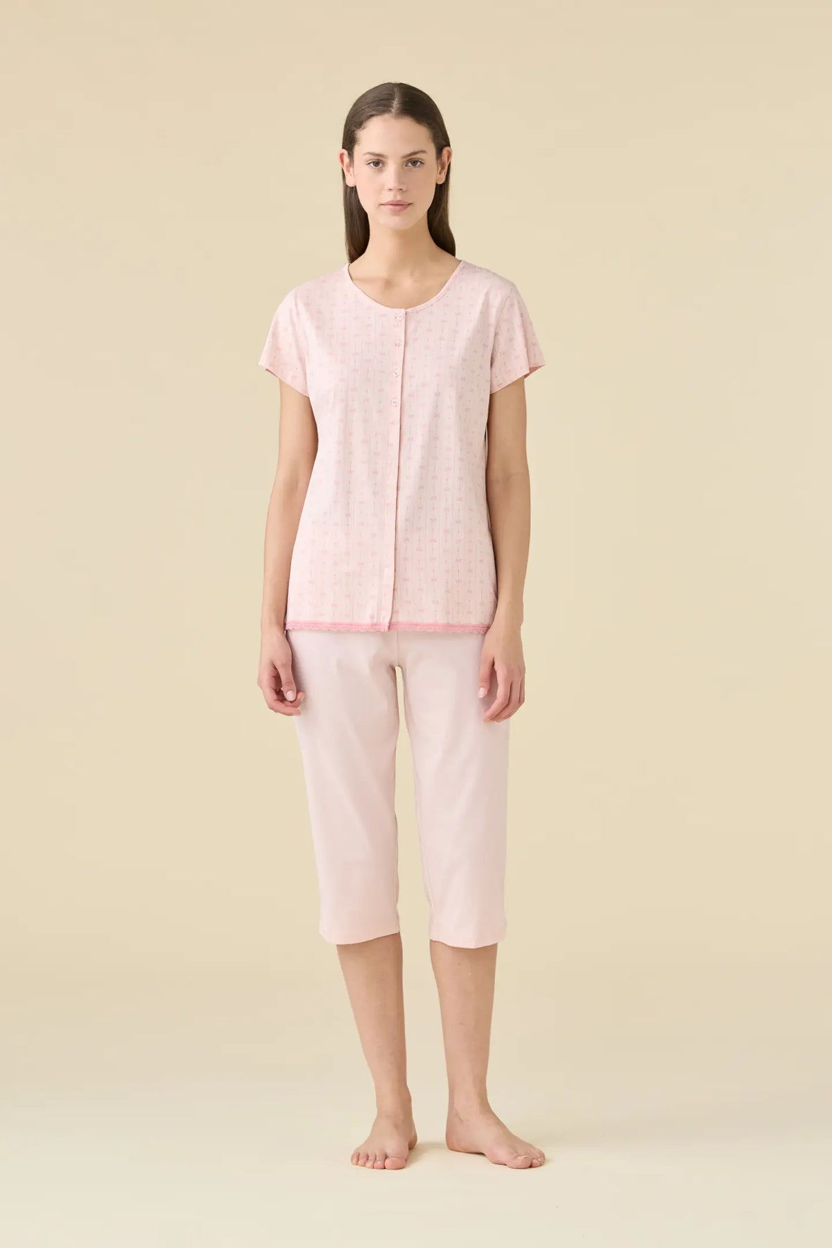 Pigiama donna estivo in cotone articolo romantic