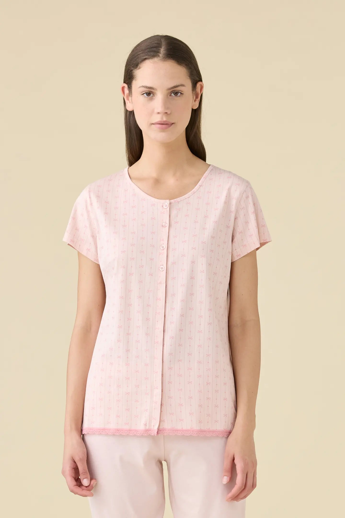 Pigiama donna estivo in cotone articolo romantic