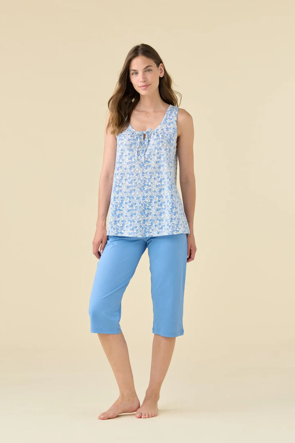 Pigiama donna estivo in cotone articolo bloom.