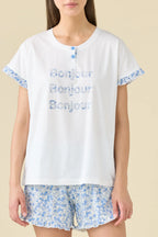 Pigiama donna estivo in cotone articolo bloom.