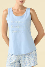 Pigiama donna estivo in cotone articolo bloom.