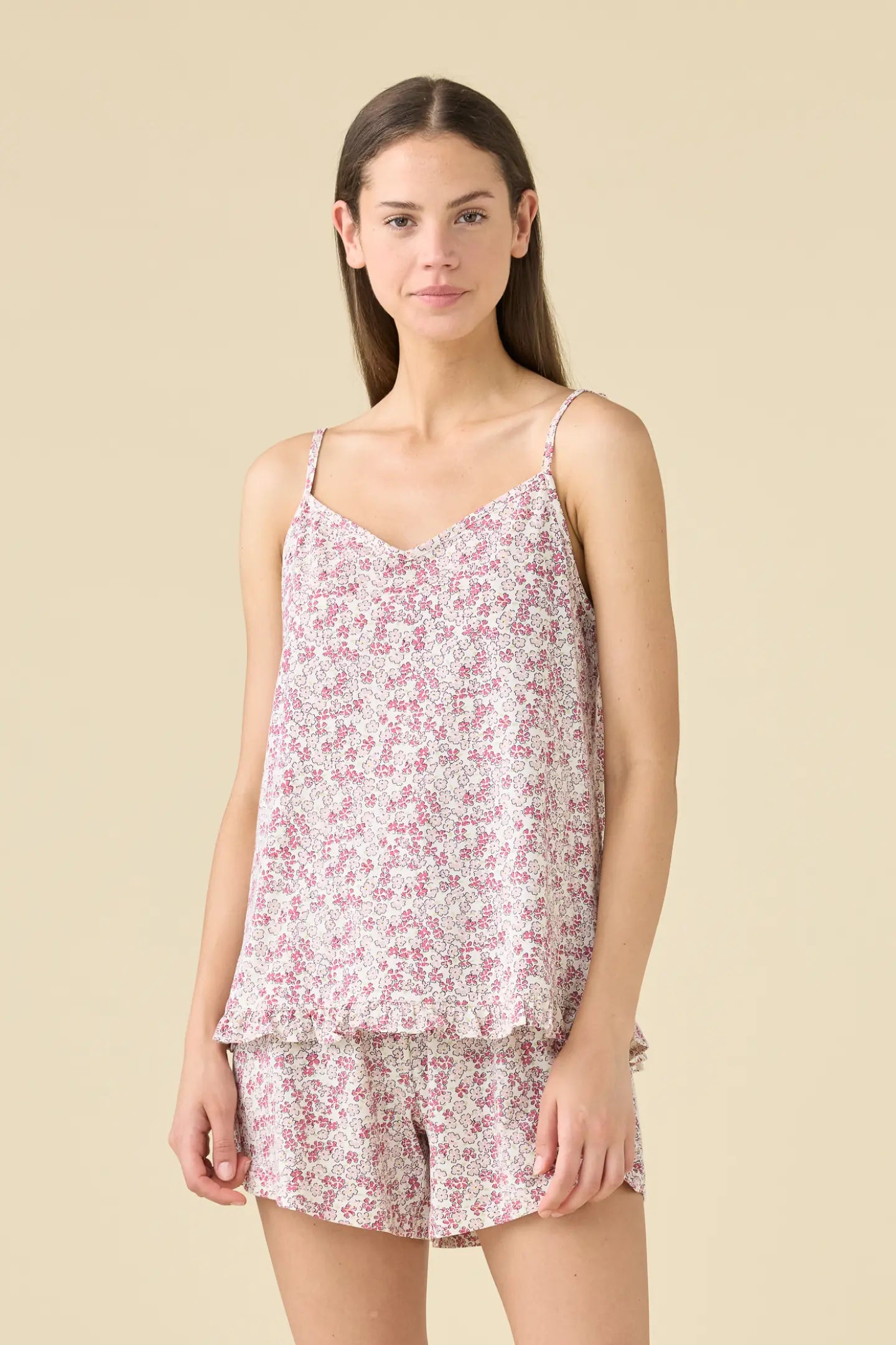 Pigiama donna estivo in cotone articolo bloom.