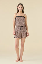 Pigiama donna estivo in viscosa articolo animalier lover