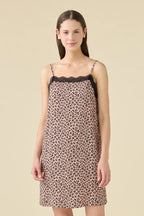 Camicia da notte in viscosa articolo animalier lover.