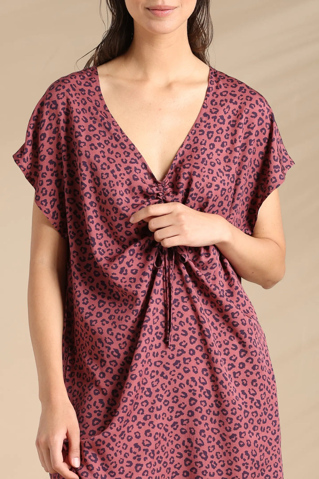 Abito donna estivo in viscosa articolo animalier.