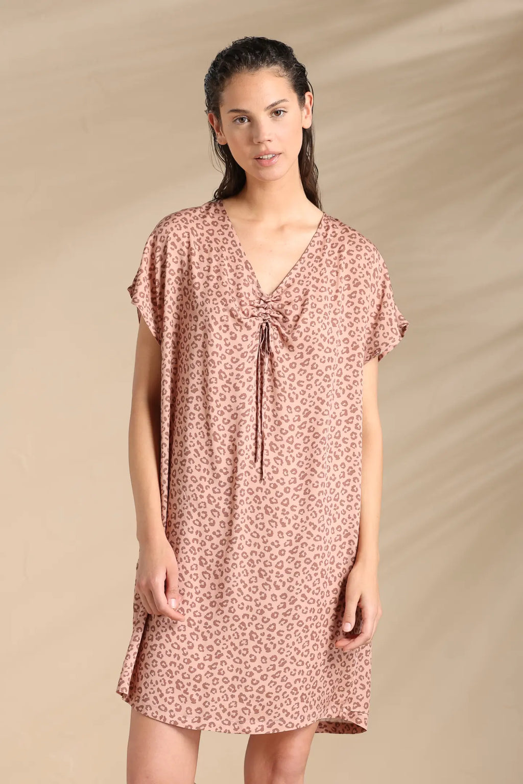 Abito donna estivo in viscosa articolo animalier.