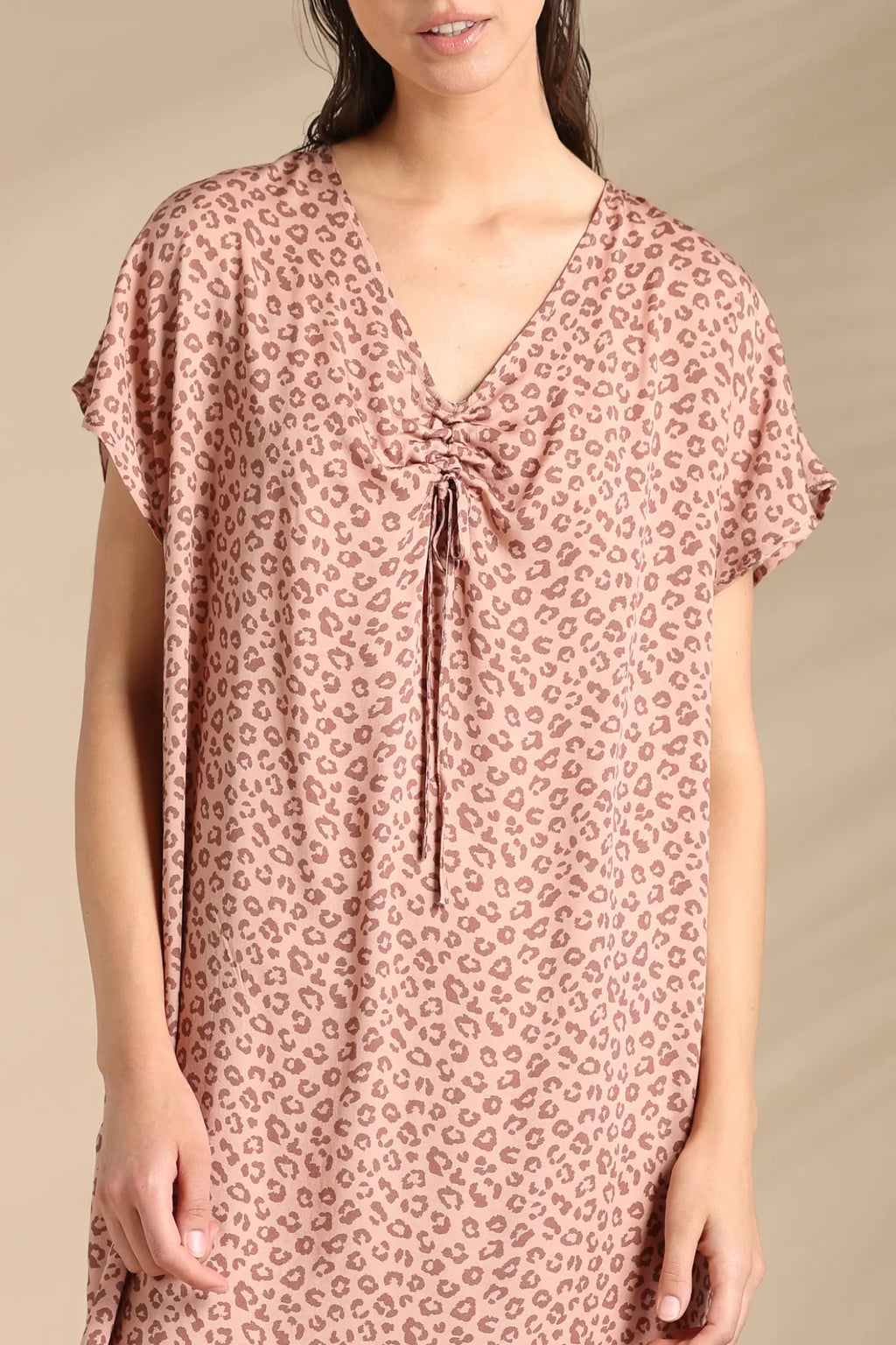 Abito donna estivo in viscosa articolo animalier.