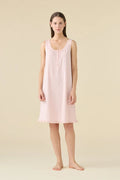 Camicia da notte donna estiva in cotone articolo romantic