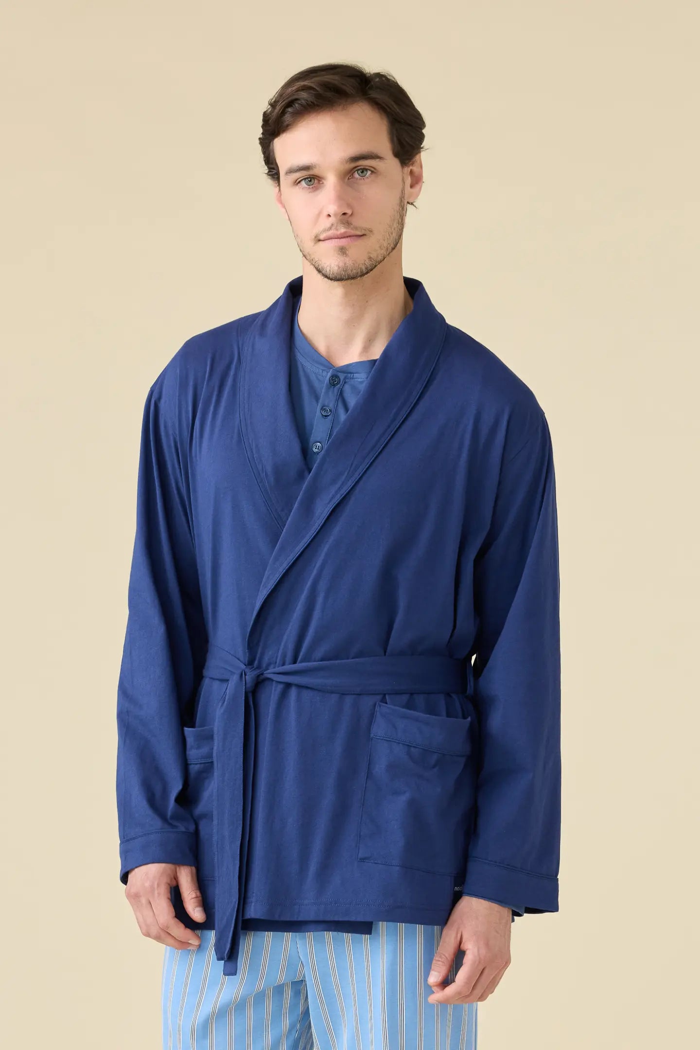 Giacca uomo estiva in cotone articolo navy dot.