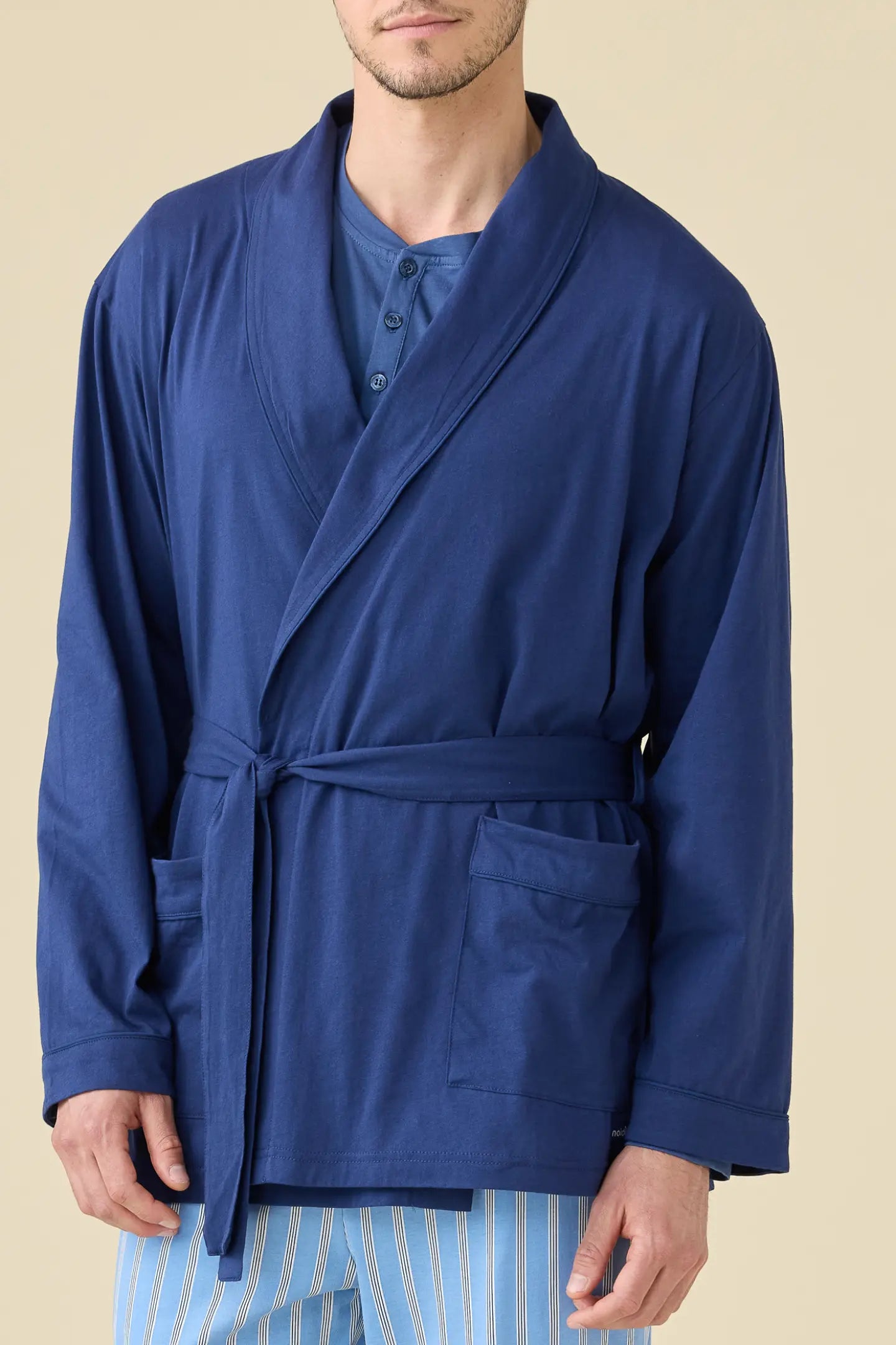 Giacca uomo estiva in cotone articolo navy dot.