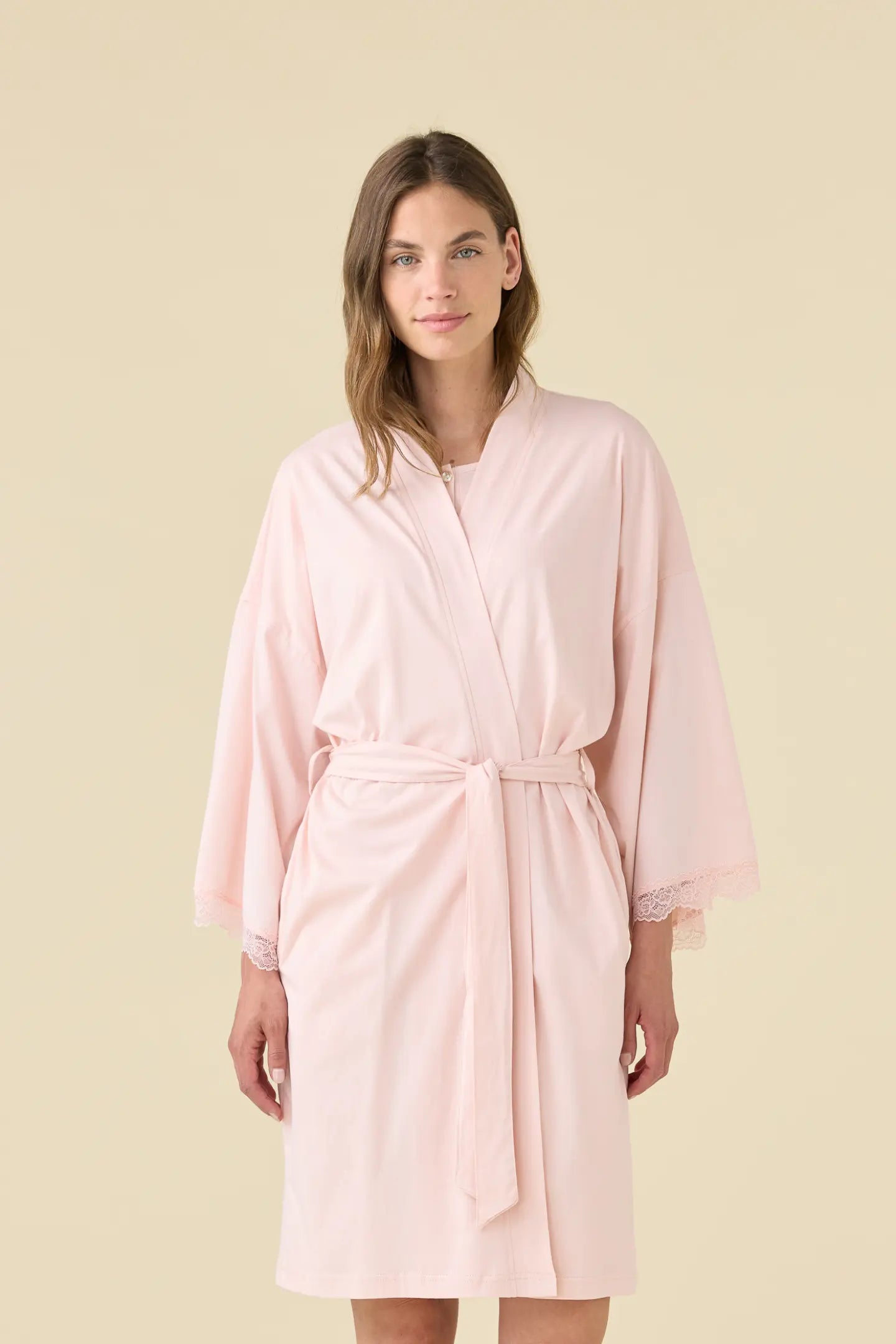 Vestaglia kimono donna estiva in cotone articolo essential.