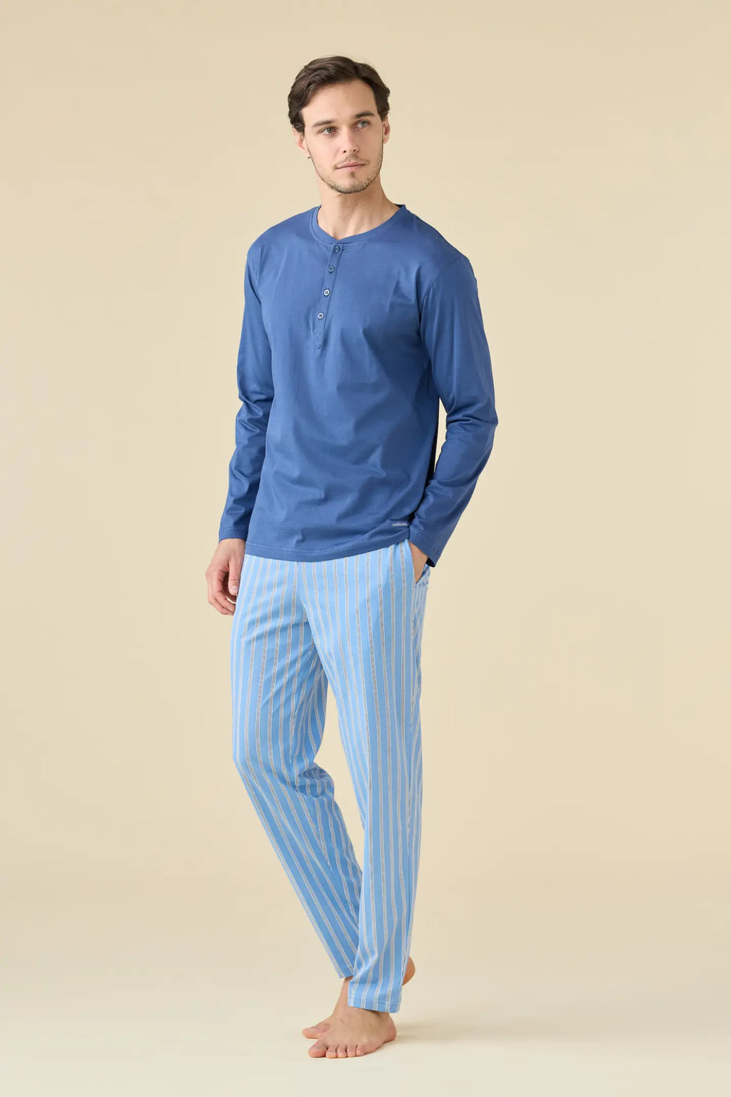 Pigiama uomo estivo in cotone articolo stripes.