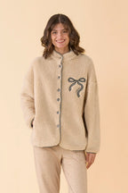 Giacca donna invernale in eco agnellino - Pied de Poule.