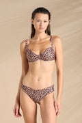 Costume mare donna due pezzi articolo animalier.