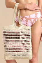 Borsa in paglia articolo amour club.