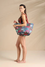 Borsa con chiusura zip articolo tropical