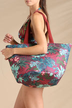 Borsa con chiusura zip articolo tropical