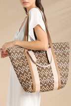 Borsa con chiusura zip articolo bicolor.