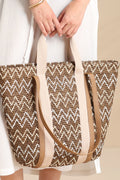 Borsa con chiusura zip articolo bicolor.