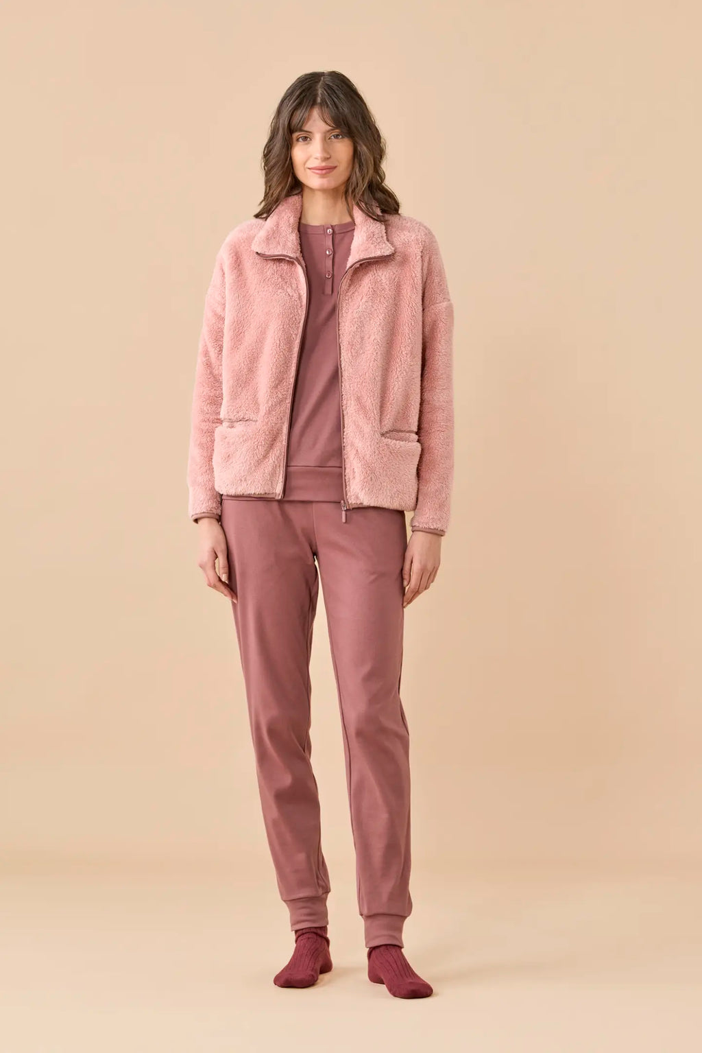 Completo donna invernale in caldo cotone articolo Funny & Tartan.