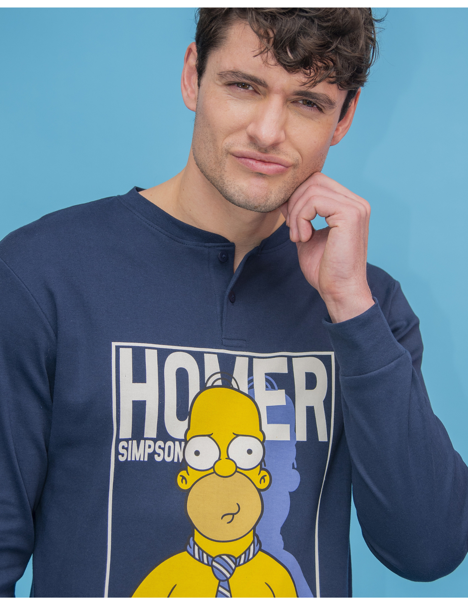 Pigiama da uomo in caldo cotone The Simpsons