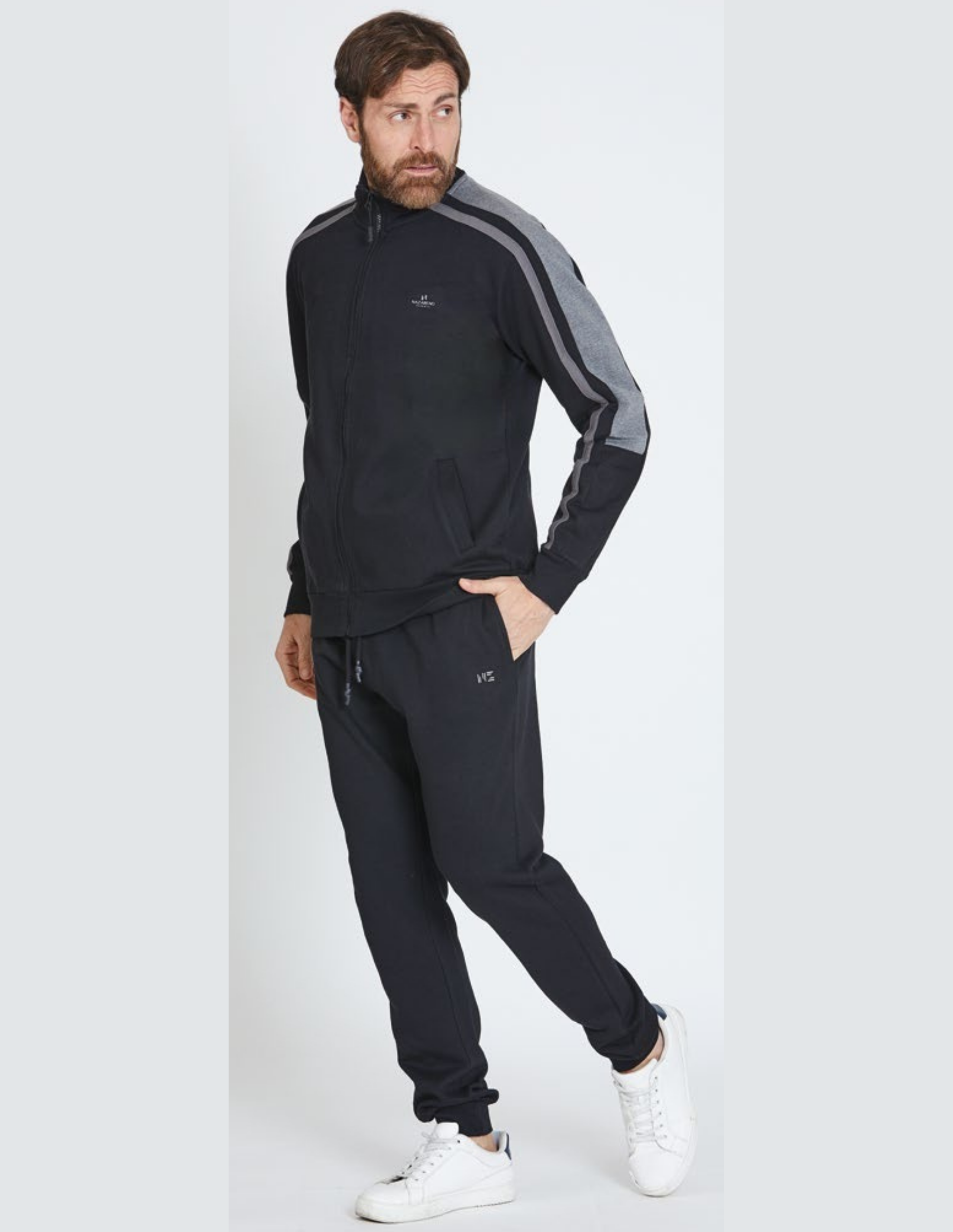 Tuta da uomo in felpa full zip