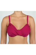Top Bikini Donna con Reggiseno Drappeggiato e Spalline Regolabili - Asia
