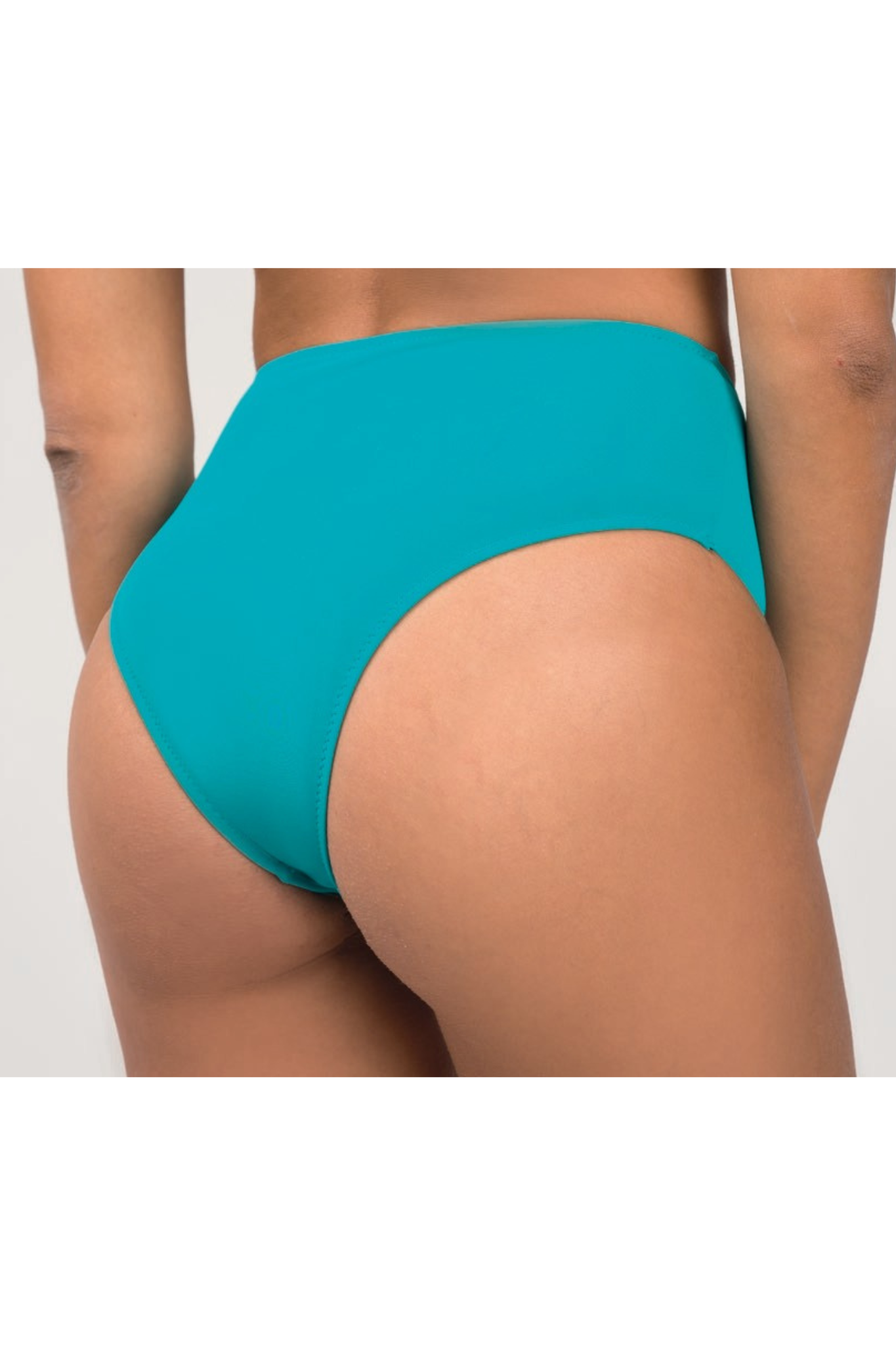 Slip Bikini Donna a Vita Alta  Copertura Totale e Taglio Comfort