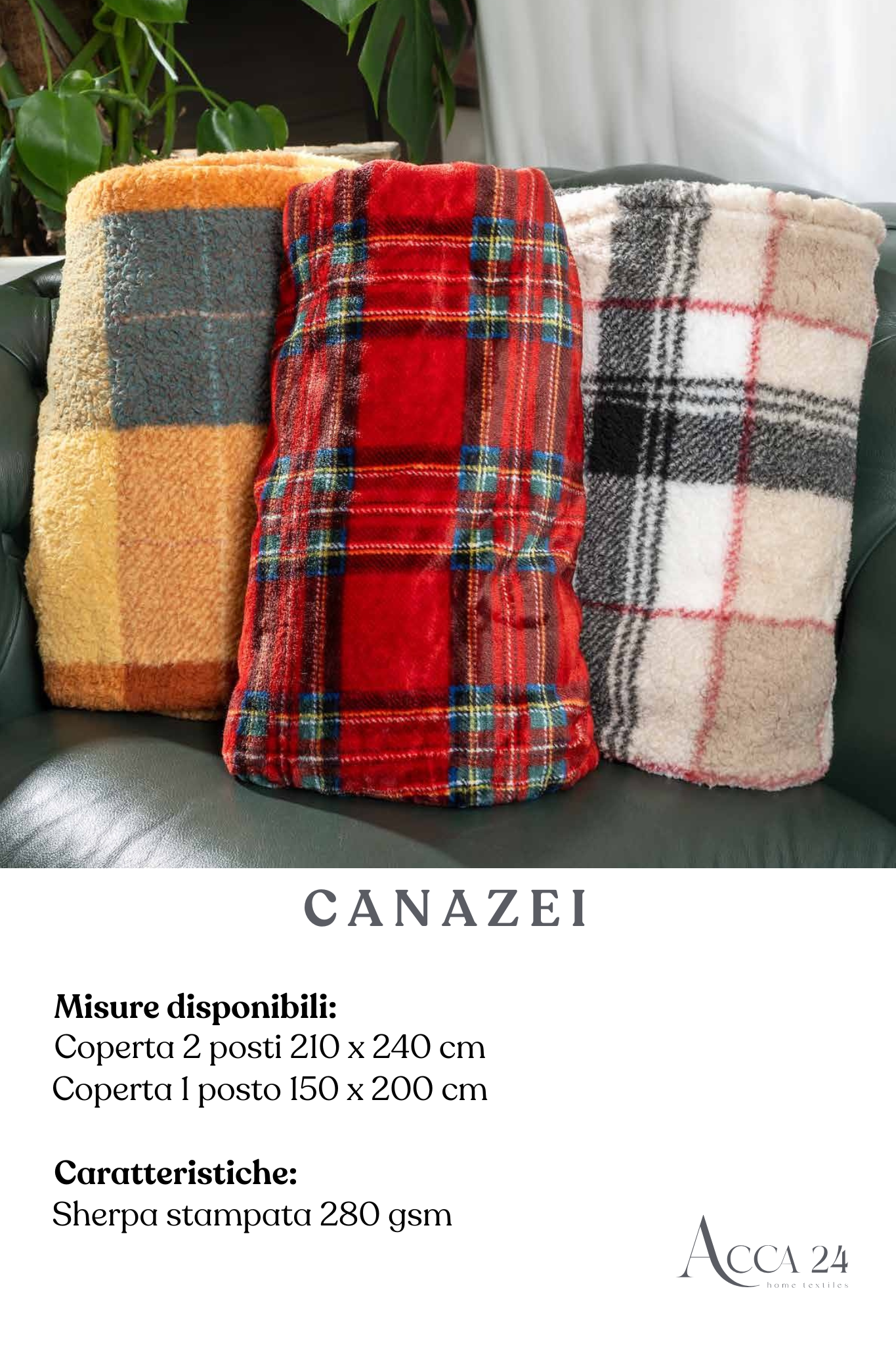 Coperta Canazei 1 Posto