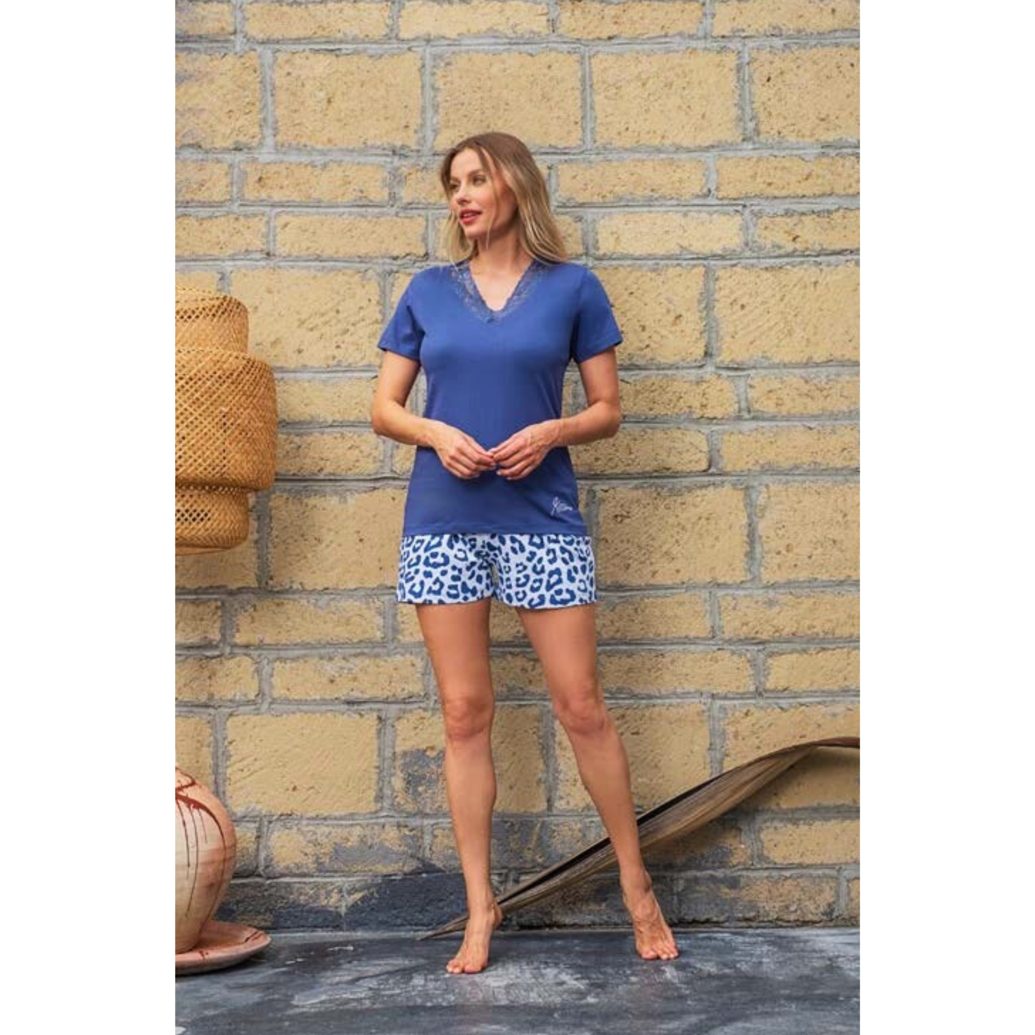 Pigiama da donna mezza manica e pantaloncino