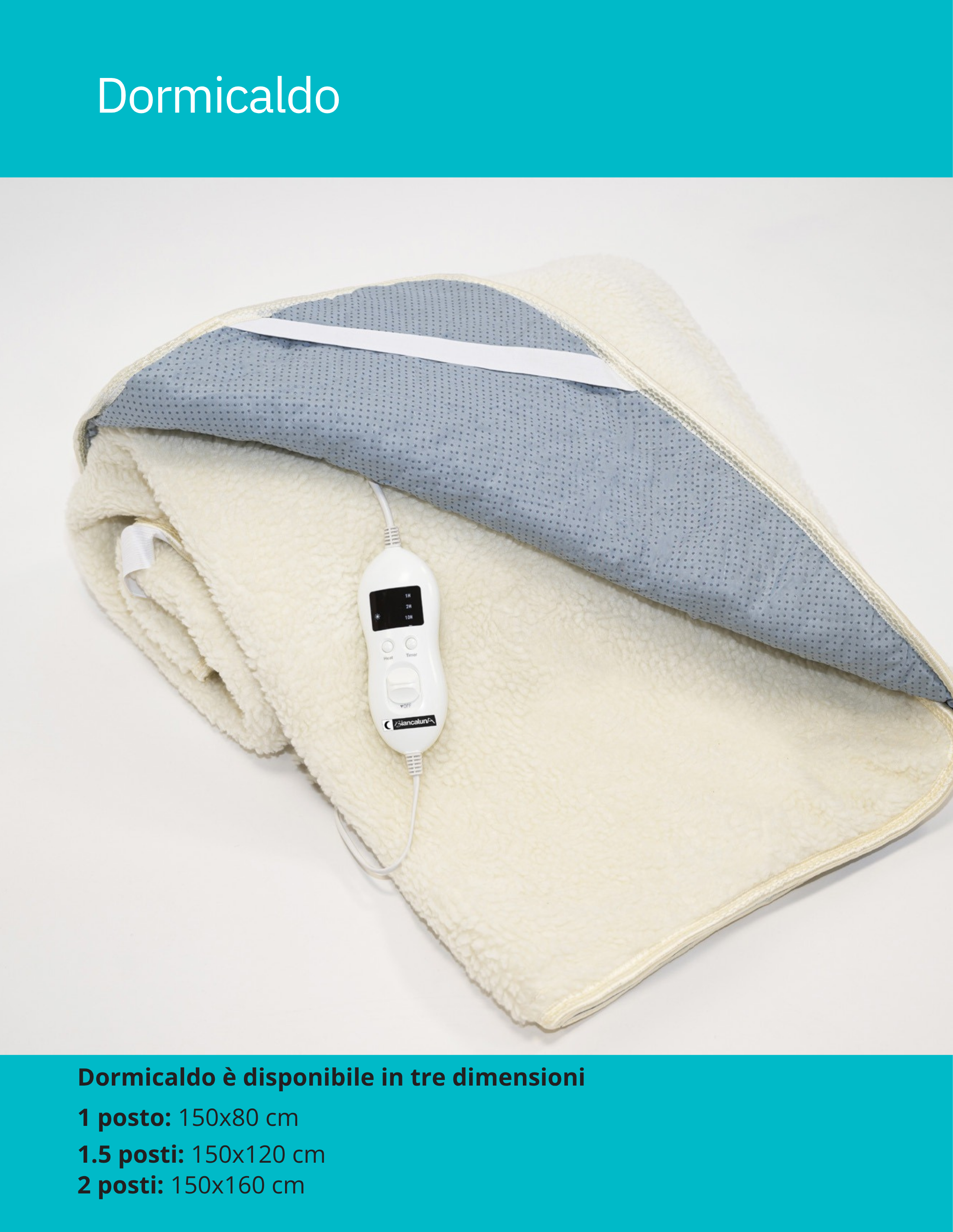 Coperta Termica Matrimoniale in Sherpa Dormicaldo