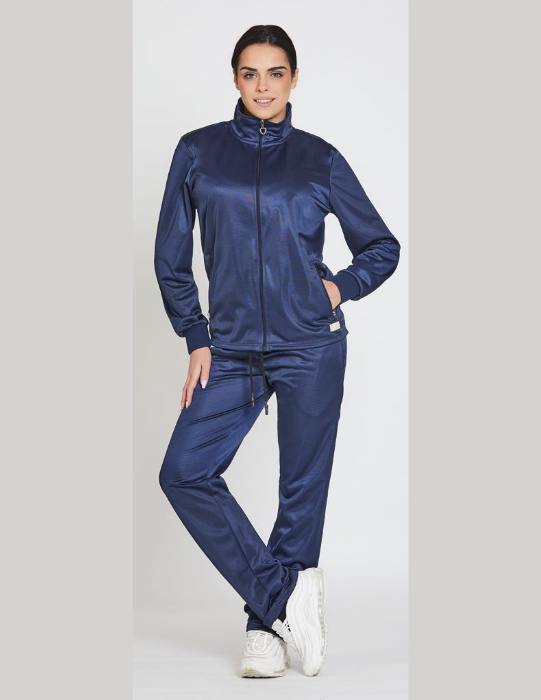 Tuta da donna triacetata full zip