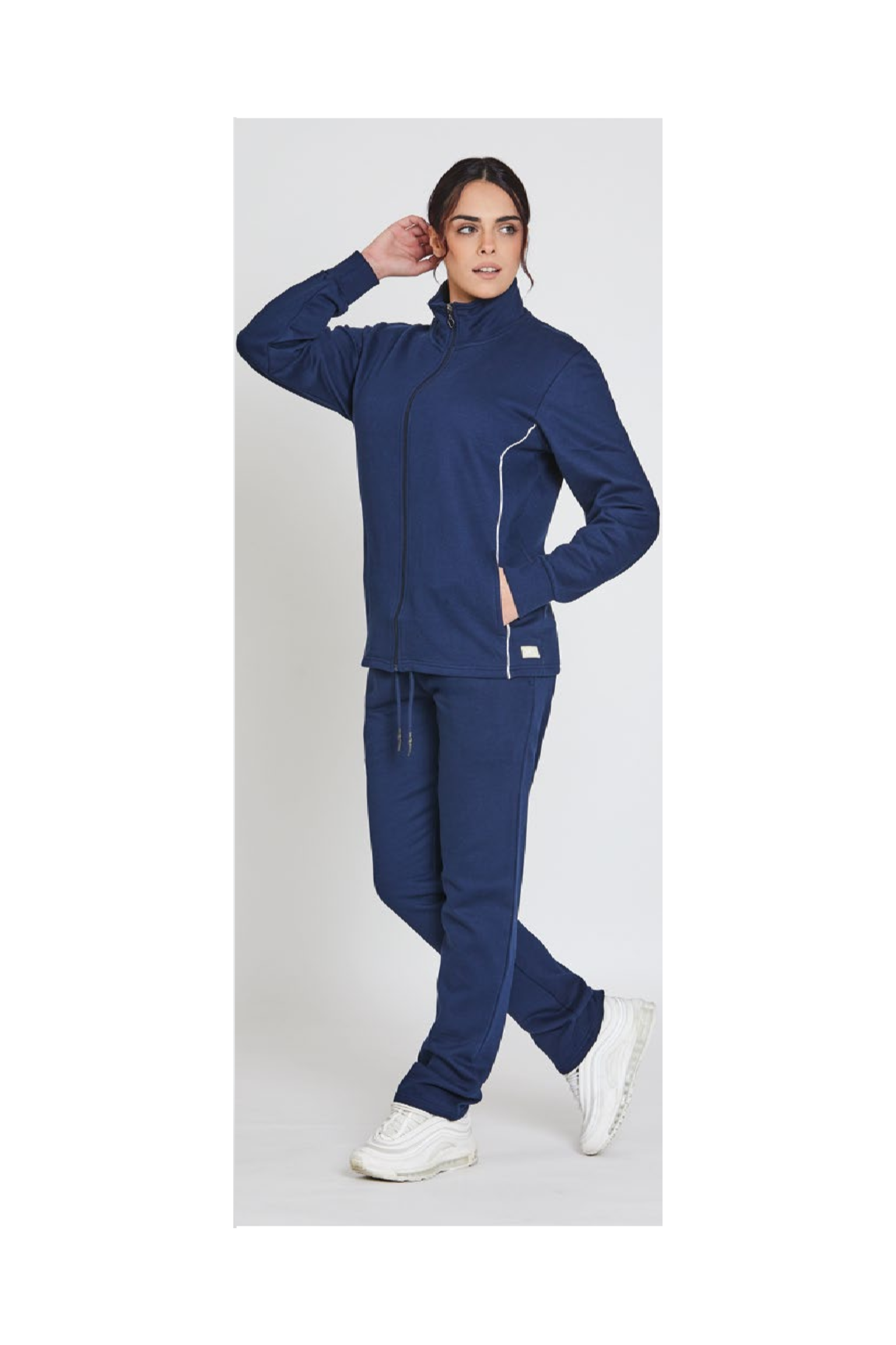 Tuta da donna in felpa full zip