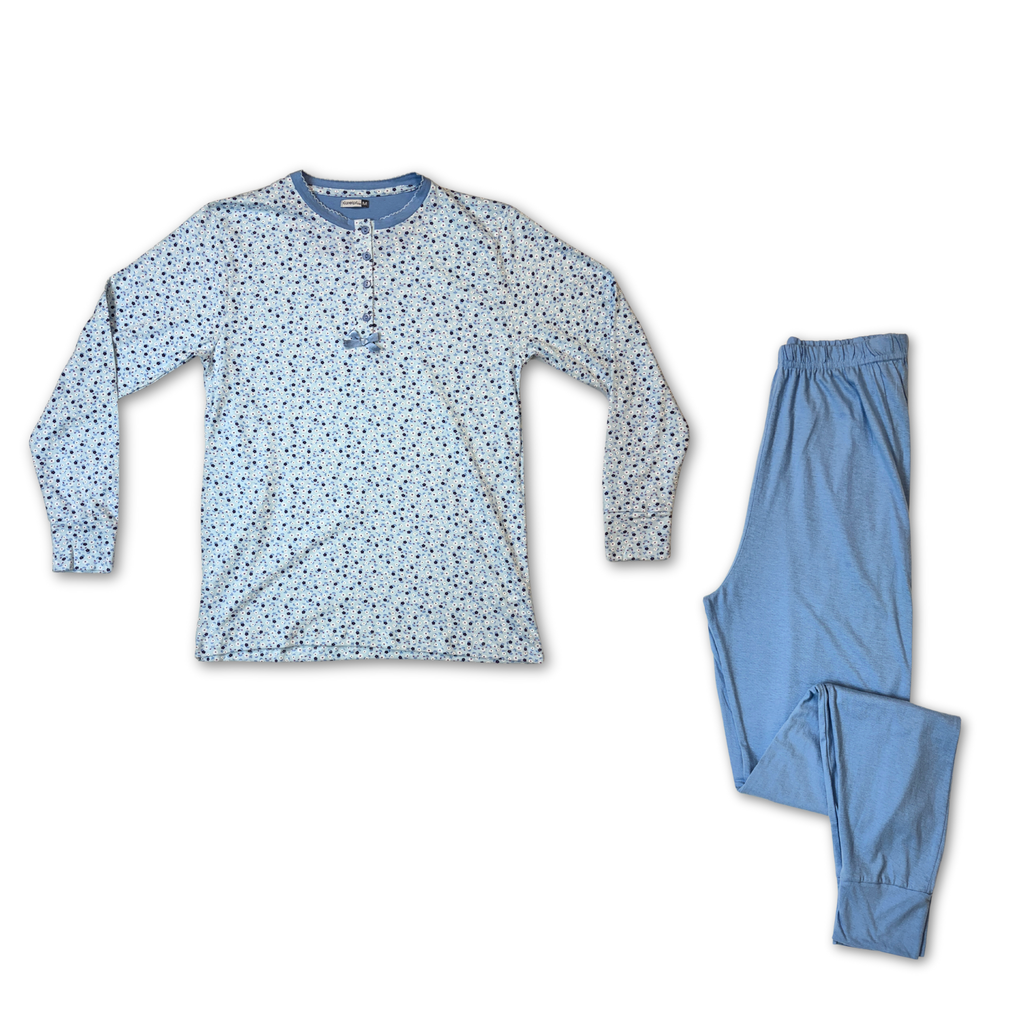 Pigiama donna  in cotone manica lunga