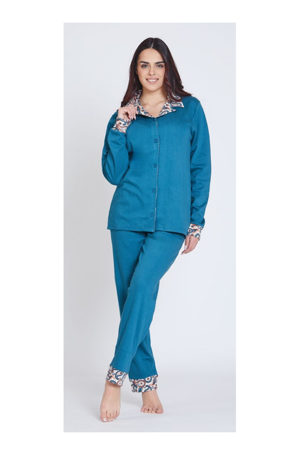 Pigiama da donna in caldo cotone