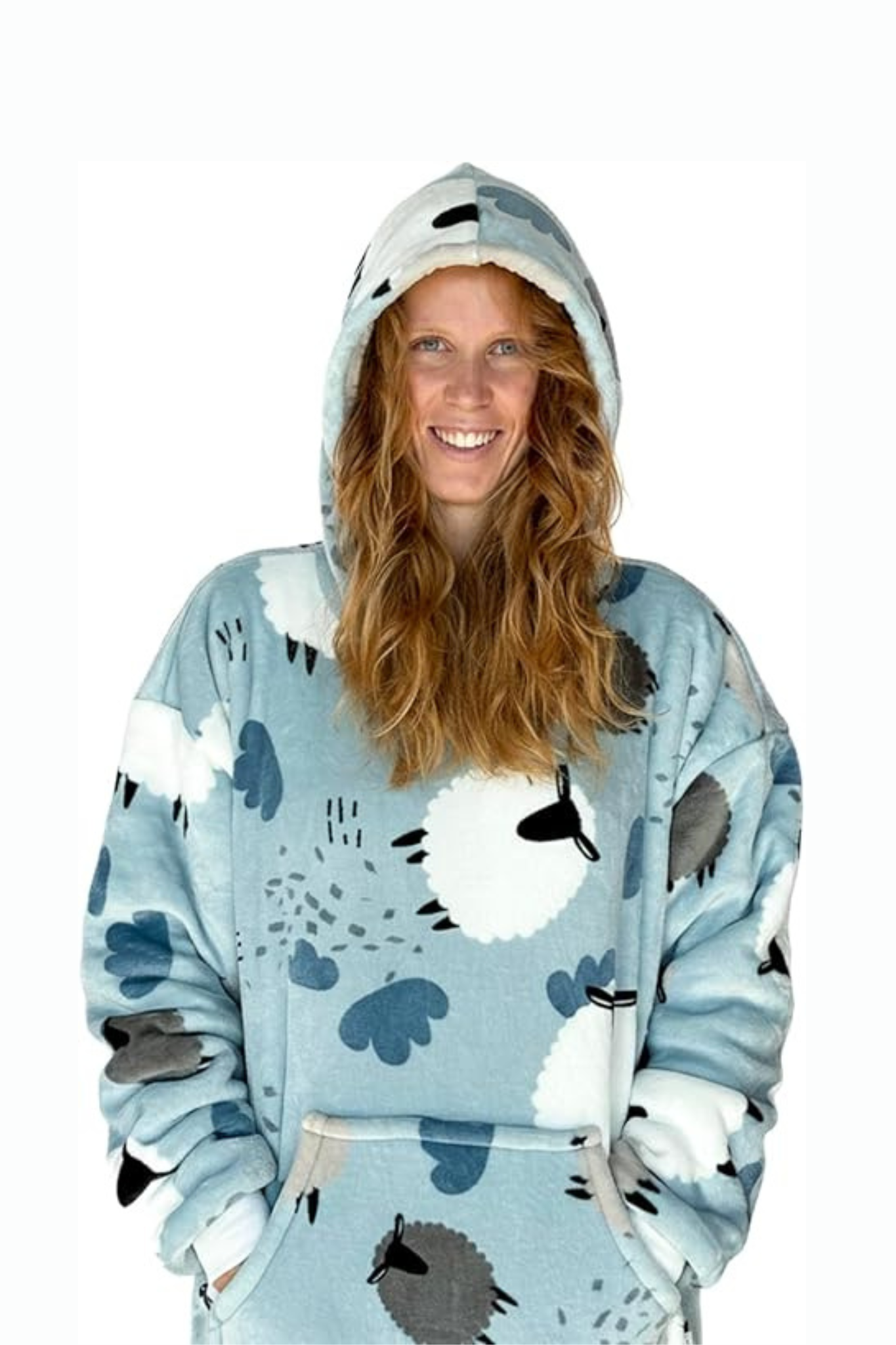 Felpone casa Fluffy stampato