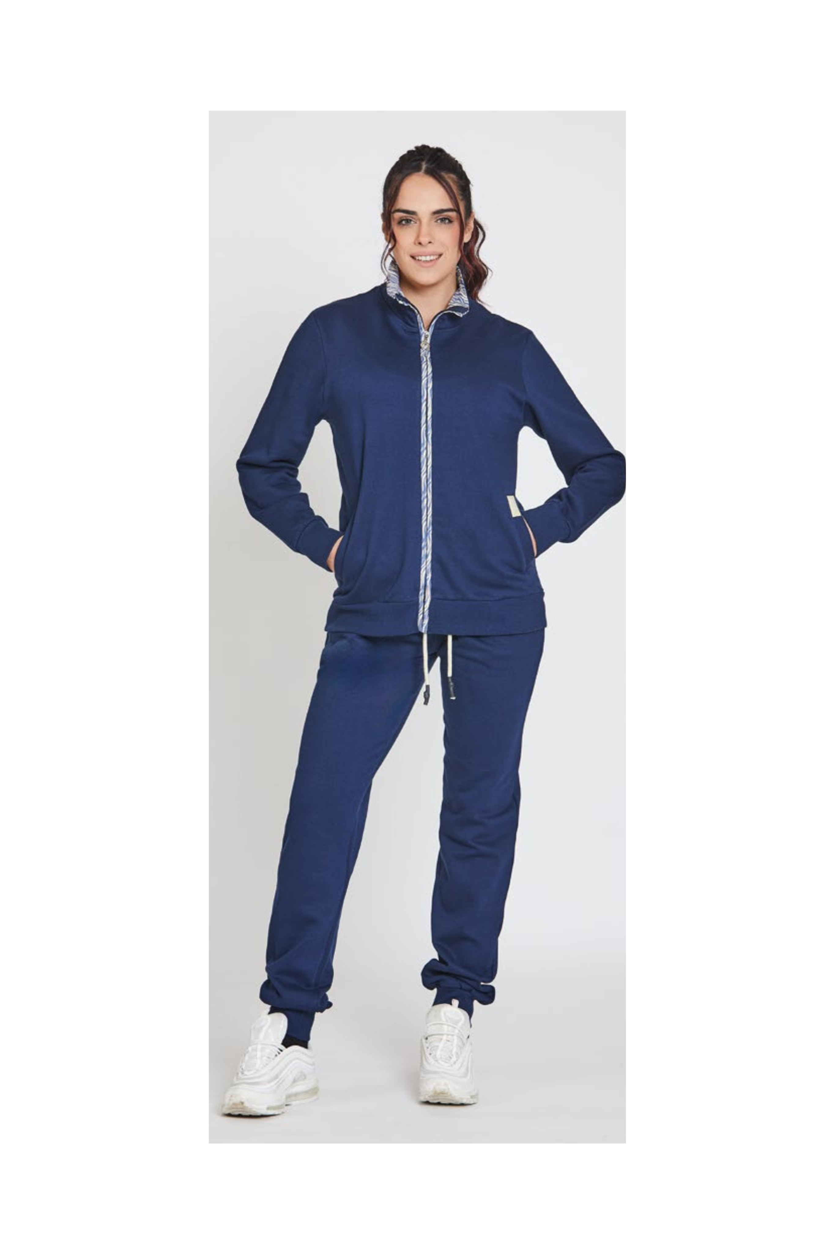 Tuta da donna in felpa full zip